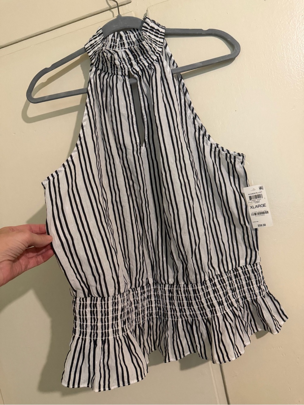 New XL INC International Concepts hidden front buttons at neck